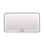 LED Lighted Makeup Mirror for Cars - Portable, USB Rechargeable, Lithium Battery, Polished Plastic Finish, Wall-Mountable, Ideal for Quick Touch-Ups, Compatible with All Vehicles, Car Mirror Hanging Accessory, Compact Mirror for Travel, Car Interior Mirro - Image 4