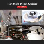 ⁦FOXSUR Portable Handheld Steam Cleaner, High Temperature Pressurized Steam Cleaning Machine with Brush Heads for Kitchen, Furniture, Bathroom - EU Plug, 220-240V, Steam Cleaner, FOXSUR⁩ - الصورة ⁦7⁩