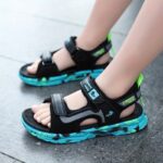 ⁦Boys Trendy Camouflage Open Toe Platform Strap Sandals, Lightweight Soft Sole Non-slip Sandals For Spring And Summer⁩ - الصورة ⁦11⁩