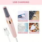 ⁦1pc Rechargeable USB Electric Foot File for Callus Removal - Portable Foot Grinder with Smooth, Round Design, Ideal for Foot Care and Smoothing, Foot Care Tool | Modern Foot Care | Smooth Finish, Foot Care Products⁩ - الصورة ⁦10⁩