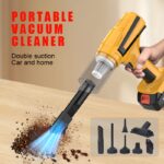 New Upgraded High-Power Brushless Motor Cordless Vacuum, 4-in-1 Multi-Functional Powerful Handheld Vacuum with Multiple Nozzle Attachments - Perfect for Car Interior, Home, and Office Cleaning, USB Charging, Suction, Blowing, Inflating Air Mattresses, and - Image 5