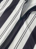 Men's Red & Black Striped Arabic Kaftan Robe - Loose Fit Hooded Muslim Abaya with Elastic Fabric, Machine Washable All-Season Traditional Islamic Clothing, Modest Apparel, Medium Elasticity, Comfortable Wear - Image 5