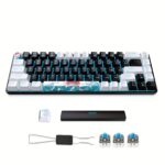 Mechanical Gaming Keyboard, 68 Keys Gaming Keyboard with Blue/Switches, Detachable Type-C Cable Mini Keyboard with Blue Light for Windows/Mac/PC/Laptop only supports wired connection usage - Image 6