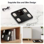 Smart Scale for Body Weight, 181.44 KG Capacity Bathroom Digital Weighing Scale with BMI, Muscle Mass, Accurate Home User Health Equipment Sync Apps,Carbon Fiber with Anti-slip finish - Image 10