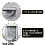 Heavy-Duty Waterproof & Dustproof Washing Machine Cover - UV Resistant, Multiple Sizes for Front Load Washers, Easy Roll-Edge Design, Safety Certified Appliance Protector - Image 9