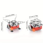 ⁦Portable Stainless Steel Camping Gas Stove with Electric Ignition - Windproof, Sturdy Support for Outdoor Hiking And Picnics.⁩ - الصورة ⁦5⁩