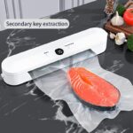 Cordless Portable Automatic Sealer Kitchen Food Freshness Vacuum USB Charging with Digital Display Fast Sealing Preservation Available in Light Purple and White Can be used for Snacks, Meat, Fruits and Vegetables Ideal for Kitchen and Outdoor Picnics - Image 5