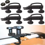 ⁦23 Pieces Car Roof Rack Accessories Kit: U-Shaped Clamps, Metal Fixtures, Stickers, Pads, Speed Clamps, Quick Release Straps, and Tension Bars - Suitable for 80mm Crossbars⁩ - الصورة ⁦2⁩