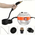 ⁦FOXSUR Portable Handheld Steam Cleaner, High Temperature Pressurized Steam Cleaning Machine with Brush Heads for Kitchen, Furniture, Bathroom - EU Plug, 220-240V, Steam Cleaner, FOXSUR⁩ - الصورة ⁦4⁩
