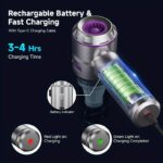 16000Pa Strong Suction, 100W Brushless Motor Vacuum Cleaner, Handheld Car Vacuum, 4-In-1 Portable Vacuum Cleaner, Suitable for Cars, Homes, Offices, And Camping. - Image 4