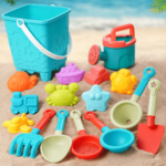 A Set of Beach Toys for Children, Where Babies Can Play in The Water, Dig in The Sand with Tools Like Shovels And Buckets, Making It The Perfect Summer Gift for Kids, Available in Random Colors And Styles.