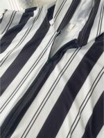 Men's Red & Black Striped Arabic Kaftan Robe - Loose Fit Hooded Muslim Abaya with Elastic Fabric, Machine Washable All-Season Traditional Islamic Clothing, Modest Apparel, Medium Elasticity, Comfortable Wear - Image 6