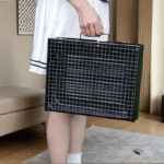 ⁦Portable Folding Charcoal Grill - Durable Stainless Steel, Ideal for Outdoor Camping, Hiking & Picnics, Food-Safe Design, Easy Storage with No Assembly Required, Outdoor Cooking Gear|Sturdy Construction|Portable Gril⁩ - الصورة ⁦2⁩