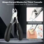 ⁦5pcs/set Nail Clippers Manicure Tool Set, Cuticle Nippers And Cutter Kit, Professional Nail Clippers Pedicure Kit, Grooming Kit for Travel, Nail Clipper Set⁩ - الصورة ⁦6⁩