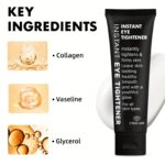 ⁦Lanemay Instant Eye Tightener Cream - Firms & Tightens Skin, Deeply Moisturizes, Smoothens, Improves Fine Lines, Paraben-Free, Collagen & Glycerin Infused, Gentle for Daily Use, 2.11oz/, Eye Care | Instant Firming | Niacinamide Formul⁩ - الصورة ⁦5⁩