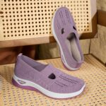 Four-Season Women'S Soft-Soled Casual Shoes with Elastic Openings, Slip-Resistant And Breathable Fabric. - Image 3