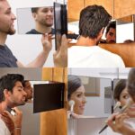 360° Foldable Hair Cutting Mirror With 3-Sided Reflection, Portable Hanging Makeup Mirror, No Battery, No Electricity Required - Image 11