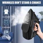 ⁦PANCERKA 1pc Electric Steam Iron Designed for Garments Featuring a Self-Cleaning Teflon Non-Stick Soleplate, 1600W Power, Automatic Shutoff, And Anti-Drip Functionality Suitable for Various Fabrics Including, Wool, Polyester, Silk, Linen, And Nylon.⁩ - الصورة ⁦4⁩