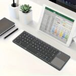 ZYY Portable Wireless Three-Fold Keyboard with Touchpad, Ultra-Thin Design, Rechargeable Lithium Polymer Battery 140mAh, USB Charging, Compatible with Android, iOS, Windows, Mac, with Type-C Charging Port, for Office and Travel - Image 3