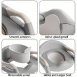⁦3-in-1 Portable Youngsters's Potty Training Toilet Seat - Adjustable, Foldable Step Stool with Safety Harness, Mixed Color, Plastic - Ideal for Home Use, Stair, Training⁩ - الصورة ⁦8⁩