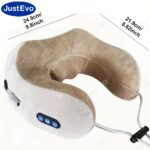 JustEvo Neck Massaging Pillow, Full-Body Massager, Home Massage Device, Shiatsu Massage, Relaxation Massage, Pre-sleep Massage, Travel Essential, Suitable for All Occasions, the Perfect Valentine's Day Gift. - Image 2