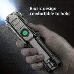 1pc Super Bright Variable Focus Flashlight - Portable, Multifunctional, Variable, Suitable for Outdoor, Emergency Use - Image 2