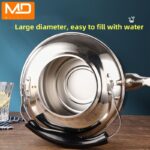 Moredor 5L Stainless Steel Whistling Tea Kettle for Stovetop - Large Capacity, Durable, Portable for Gas & Electric Stove, Home, Office, Restaurant Use - Uncharged, Easy Clean - Image 7