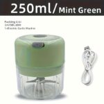 1pc, 250ml Capacity, USB Rechargeable Cooking Machine, Kitchen Garlic Mixer, Small Automatic Cooking Machine, Multi Scene Use Tools, Various Colors, Kitchen Supplies - Image 6