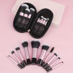 10pcs Mini Makeup Brush Set With Storage Bag, Portable Travel Supplies, Loose Powder Brush Contour Brush Eyeshadow Brush Eyebrow Brush Concealer Brush Kit, Professional Makeup Brushes Essential Cosmetics Ideal Gift - Image 2
