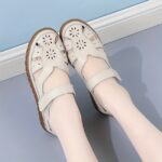 ⁦Women's Wedge Sandals, Slip-Resistant Outdoor Beach Shoes, Casual Versatile Sporty Sandals⁩ - الصورة ⁦5⁩