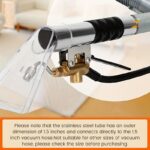 ⁦1pc Stainless Steel High-Temperature Steam Gun Pickup Attachment for Car, Sofa, and Carpet Cleaning - Versatile Vacuum Cleaner Steam Adapter for Auto Detailing and Household Use⁩ - الصورة ⁦3⁩