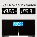 ⁦Weight scale, digital bathroom scale, household scale, weighing 180kg⁩ - الصورة ⁦8⁩