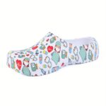 ⁦Ladies Hospital Work Shoes - Nurse's Cartoon Garden Shoes, Slip-On Work Shoes, Lightweight, All-Season, Plain Toe, EVA Material, Random Print, Made in Quanzhou⁩ - الصورة ⁦6⁩