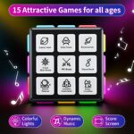 ⁦Rechargeable Brain-Boosting Game Cube for Youngsters & Adults - 15 Fun Memory & Speed Games, Adjustable Volume, USB Charging - Perfect Gift for Boys & Girls Ages 6+⁩ - الصورة ⁦3⁩