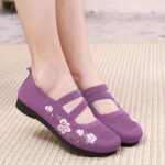 ⁦[Soft Sole] 2024 Women's Summer Casual Knit Flats | Soft Sole, Lightweight & Comfortable Fabric | PU Insole | Slip-On Shoes | Summer⁩ - الصورة ⁦2⁩