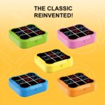 Mini Handheld Game Machine, IQ Puzzle Toy for Youngsters, Four-in-One Tic-Tac-Toe GAME, STEM Memory Training, Portable for Travel, Kids' Day, Back-to-School Season (Batteries Not Included)