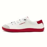 ⁦HOBIBEAR Unisex Slip-On Sneakers - Minimalist Geometric Design, Wide Toe Box & Breathable, Lightweight Rubber Sole with Shock-Absorbing Insole, Anti-Slip Casual Shoes for Walking & Casual Attire (White/Red, Orange, Grey-Green), Allseason Footwear, Stylish⁩ - الصورة ⁦16⁩