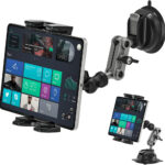 Heavy Duty 360° Rotating Car Tablet Mount with Suction Cup – Adjustable Dashboard Holder for iPad Pro/Air/Mini & 11.94-32.77cm Tablets, Phones, and GPS Devices, Foldable Aluminum Design, Secure Adhesive Pad, Easy Installation, Compatibility, Tablet Holder - Image 6