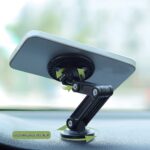 ⁦1pc Universal Car Phone Holder, Magnetic Wall Mount with Rotatable Design, Waterproof PC Material, Compatible with All Smartphones⁩ - الصورة ⁦4⁩