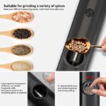 1pc Electric Pepper Grinder with a Storage Base for Black Peppercorns, Automatic Grinder for Pepper And Sea Salt, Measuring 5.99cm X 5.08cm X 18.8cm. - Image 11