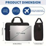 NEWHEY Laptop Bag for Men 43.94/39.62 cm Laptop Bag Briefcase Shoulder Messenger Bag Computer Bag Laptop Case for Travel/Business, Black - Image 6