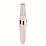 USB Rechargeable Electric Foot Pedicure Tool - Sleek White with Golden Accents, Dual Roller Heads for Smooth Feet, Portable Dead Skin & Callus Remover, 500mAh Lithium Battery, Home Spa Experience, Foot Smoothing Tool|Ergonomic Design|LED Display Feature - Image 6