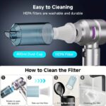 16000Pa Strong Suction, 100W Brushless Motor Vacuum Cleaner, Handheld Car Vacuum, 4-In-1 Portable Vacuum Cleaner, Suitable for Cars, Homes, Offices, And Camping. - Image 11