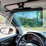 Anti-Glare Polarized Car Sun Visor Extension – Acrylic Material, Blocks Stray Light, Reduces Snow Blindness & UV Rays, Easy Snap-On Installation for All Vehicles, Sun Visor for Car