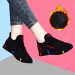 ⁦Women's Breathable Low-Top Sneakers - Camouflage Print Lace-Up Casual Shoes with Cushioned PVC Sole, All-Season Comfort for Casual Attire, Ladies Sneakers, Durable Traction Footwear⁩ - الصورة ⁦3⁩