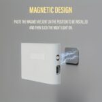 ⁦2pcs LED Smart Sensor Night Light USB Rechargeable Sensor Wall Light with Motion Sensor Illumination, Adjustable Up and Down for Bedroom, Hallway, Cabinet and Kitche⁩ - الصورة ⁦4⁩