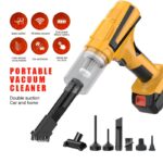 New Upgraded High-Power Brushless Motor Cordless Vacuum, 4-in-1 Multi-Functional Powerful Handheld Vacuum with Multiple Nozzle Attachments - Perfect for Car Interior, Home, and Office Cleaning, USB Charging, Suction, Blowing, Inflating Air Mattresses, and - Image 3