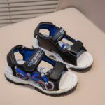 Men'S Casual Sandals with Motorcycle Design - Breathable Mesh Upper, Lightweight & Abrasion-Resistant, Ideal for Beach & Daily Wear, Casual Footwear | Motorcycle Sandals | Breathable Sandals - Image 4