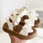New Youngsters's Solid Color Fashion PVC Sandals Spring and Summer Soft Sole Comfortable Lightweight Simple Indoor Non-Slip Outdoor Easy-to-Wear Vacation Travel Slippers for Girls