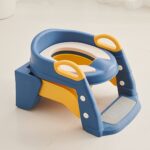 ⁦Potty Training Seat, Adjustable Toilet Potty Chair With Sturdy Non-Slip Step Stool Ladder, Handles And Splash Guard⁩ - الصورة ⁦9⁩